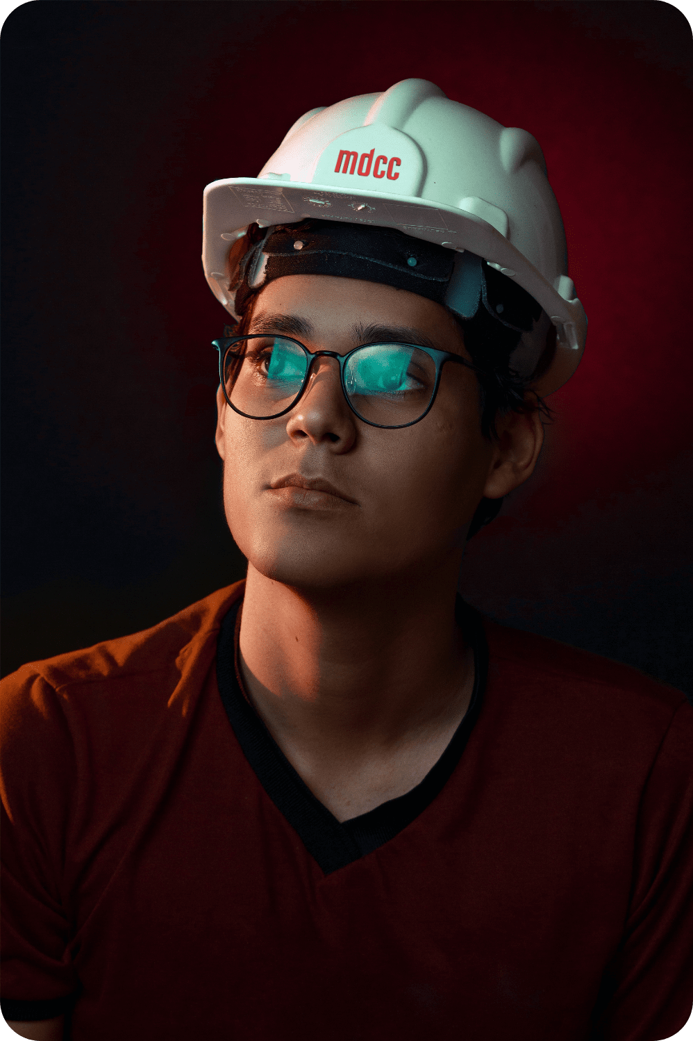 Construction Worker with Hard Hat
